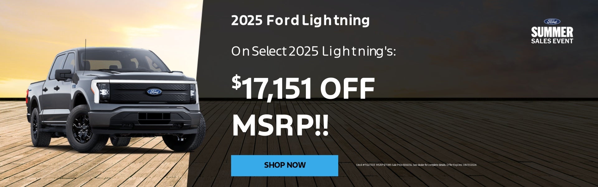 2025 Ford Lightning is at $17,151 off on MSRP!